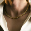 Rensa - Collar trenzado dorado